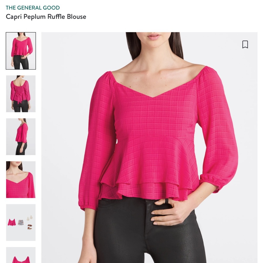 Pink Peplum Top - The General Good - Stitch Fix